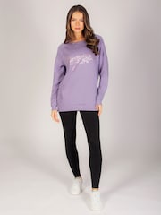 Pineapple Purple Womens Oversized Monster Sweatshirt - Image 2 of 7