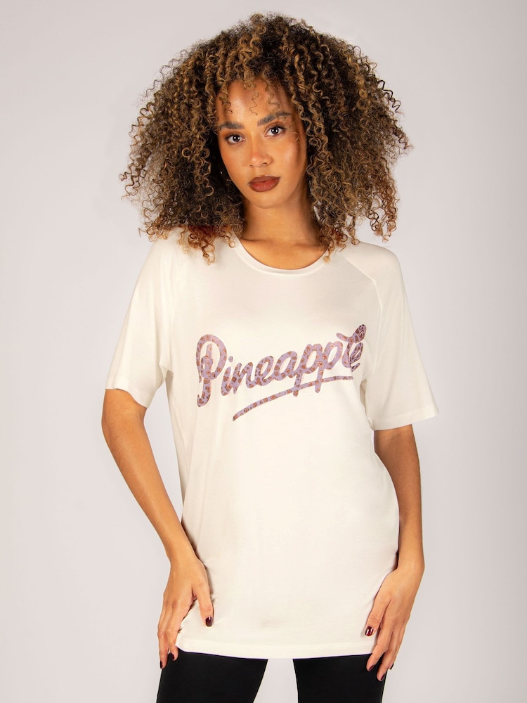 Pineapple Cream Logo Womens Boyfriend T-Shirt - Image 1 of 8