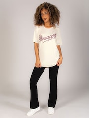 Pineapple Cream Logo Womens Boyfriend T-Shirt - Image 4 of 8