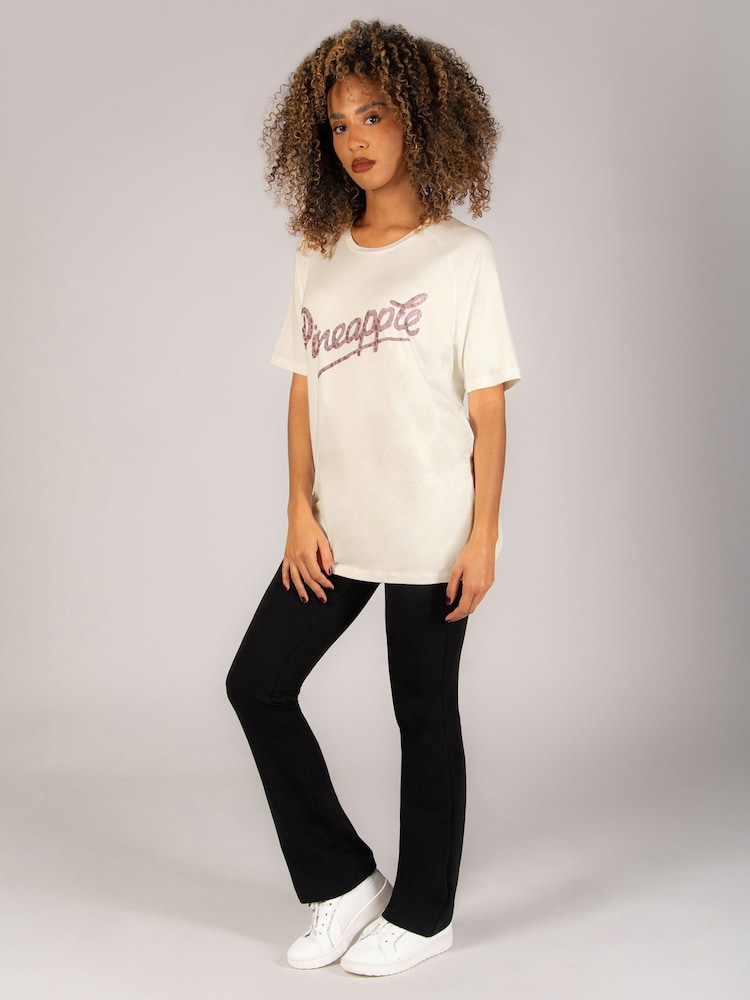 Pineapple Cream Logo Womens Boyfriend T-Shirt - Image 5 of 8