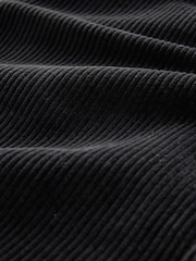 Black Single pocket Corduroy Shacket Overshirt - Image 8 of 8