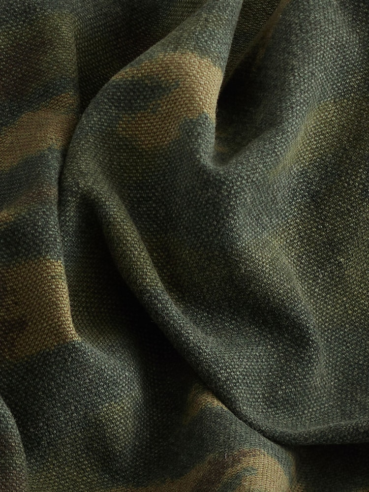 Green Camouflage Print Canvas Shacket - Image 8 of 8 Green Camouflage Print Canvas Shacket - Image 8 of 8