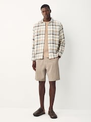 Ecru Check Twill Shacket - Image 6 of 13