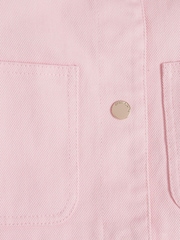 River Island Pink Girls Feather Denim Jacket Set - Image 4 of 5