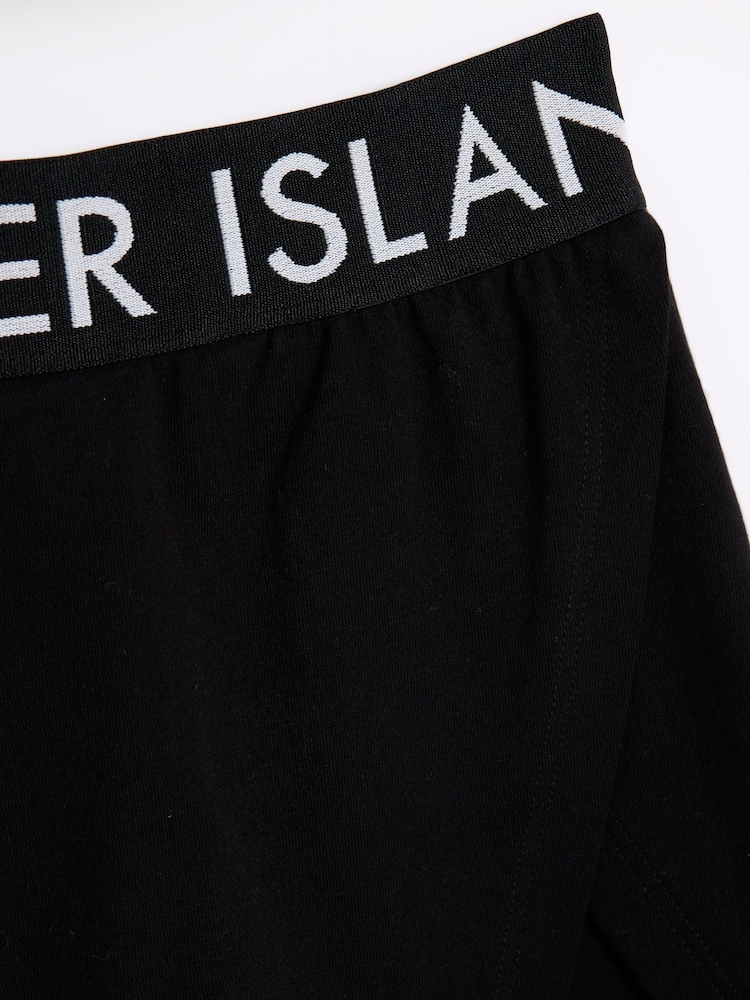River Island Black Girls Waistband Top and Skort Set - Image 4 of 5