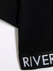 River Island Black Girls Waistband Top and Skort Set - Image 5 of 5