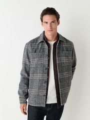 Grey Check Shacket - Image 1 of 9