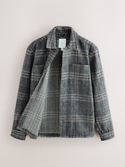 Grey Check Shacket - Image 7 of 9