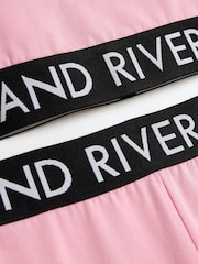 River Island Pink Girls Waistband Top and Kickflare Set - Image 5 of 5