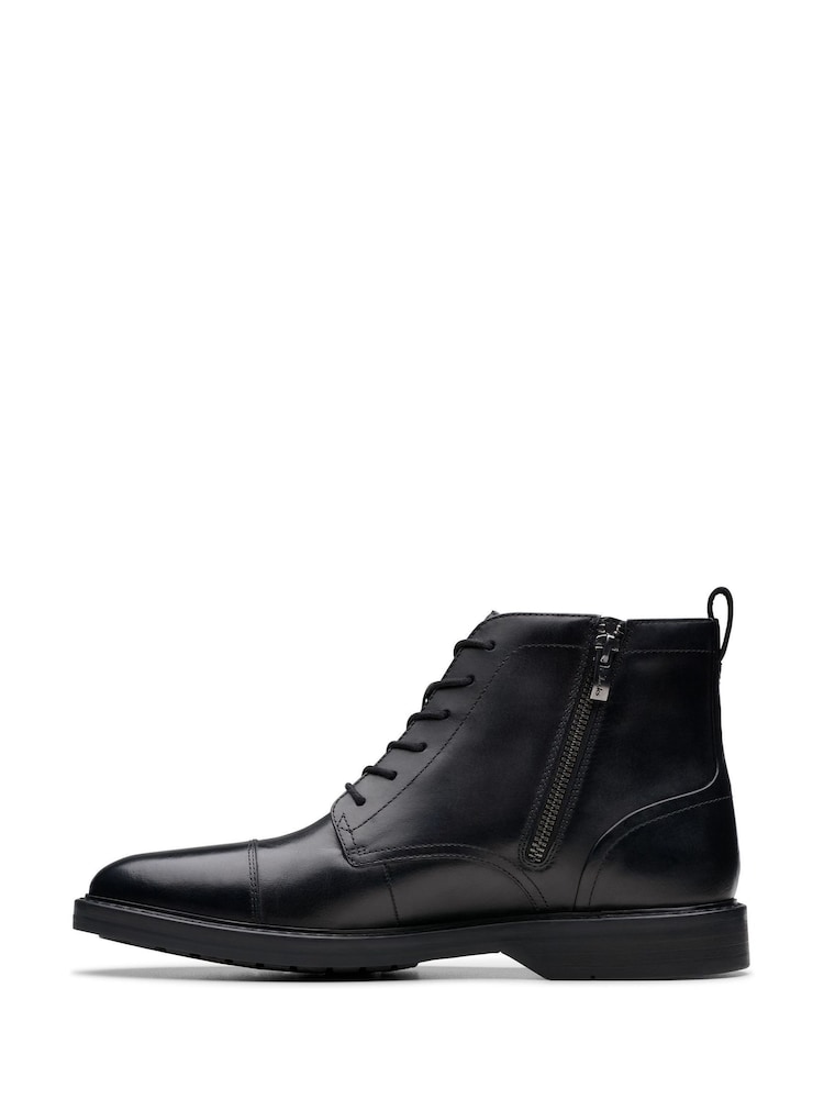 Clarks Black Aldwin Cap Boots - Image 2 of 7