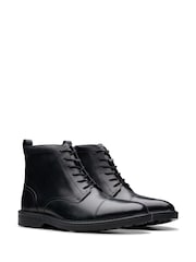 Clarks Black Aldwin Cap Boots - Image 3 of 7