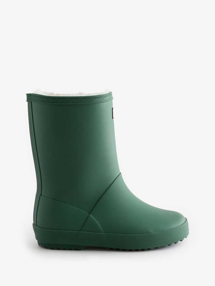 Hunter Kids Green First Insulated Wellington Boots - صورة 1 من 5 Hunter Kids Green First Insulated Wellington Boots - صورة 1 من 5