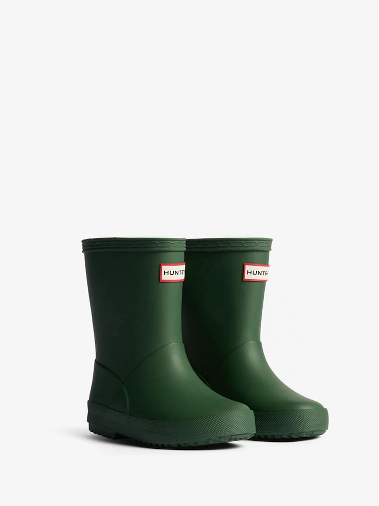 Hunter Kids Green First Insulated Wellington Boots - صورة 2 من 5 Hunter Kids Green First Insulated Wellington Boots - صورة 2 من 5