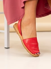Lunar Amara Red Lea. Sandals - Image 1 of 2