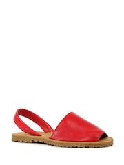 Lunar Amara Red Lea. Sandals - Image 2 of 2