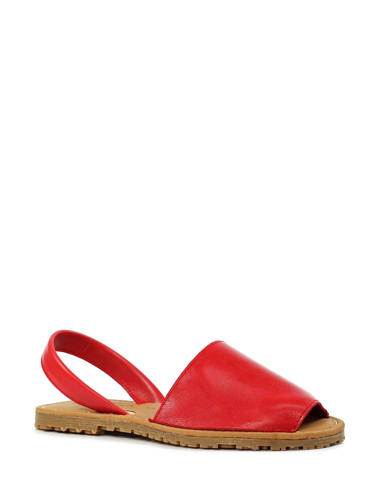 Lunar Amara Red Lea. Sandals - Image 2 of 2