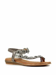 Lunar Grey Charlotte II Pewter Sandals - Image 3 of 3
