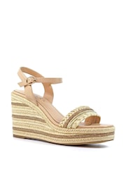 Lunar Natural Amanda Beige Wedge Sandals - Image 3 of 3