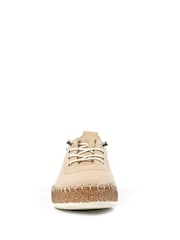 Lunar Evie Cream Lea. Plimsoll Shoes - Image 5 of 9