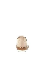 Lunar Evie Cream Lea. Plimsoll Shoes - Image 6 of 9