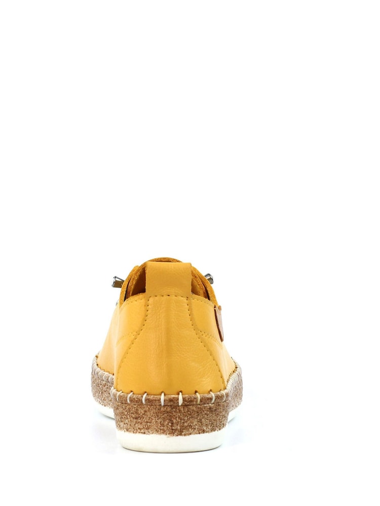 Buy Lunar Yellow Evie Mustard Lea. Plimsoll Shoes from Next USA