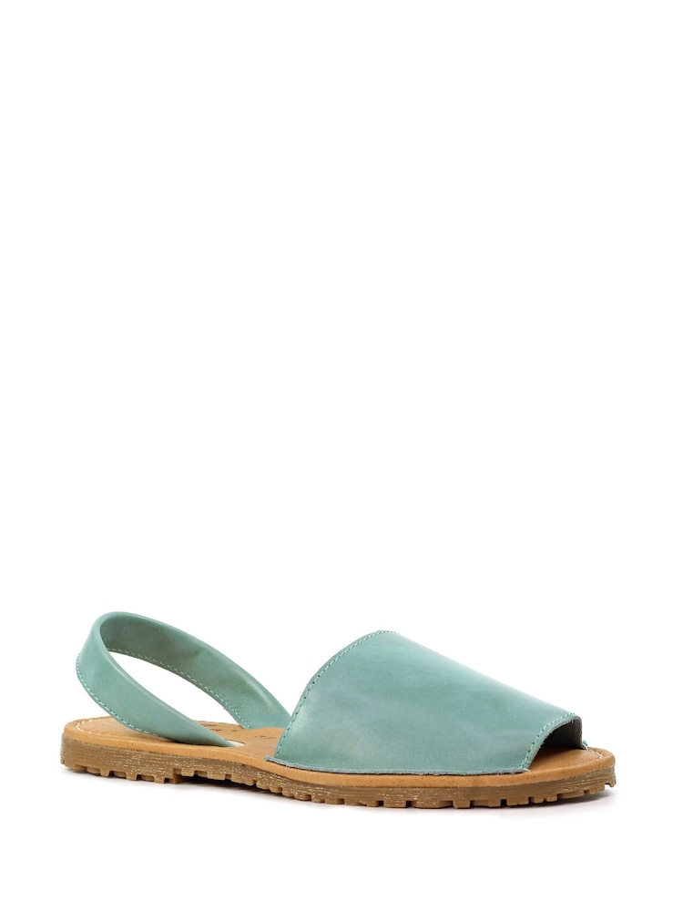 Lunar Amara Turquoise Lea. Sandals - Image 4 of 9
