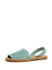 Lunar Amara Turquoise Lea. Sandals - Image 5 of 9