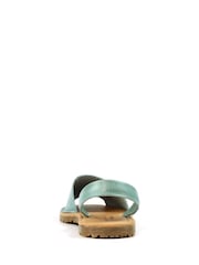 Lunar Amara Turquoise Lea. Sandals - Image 8 of 9