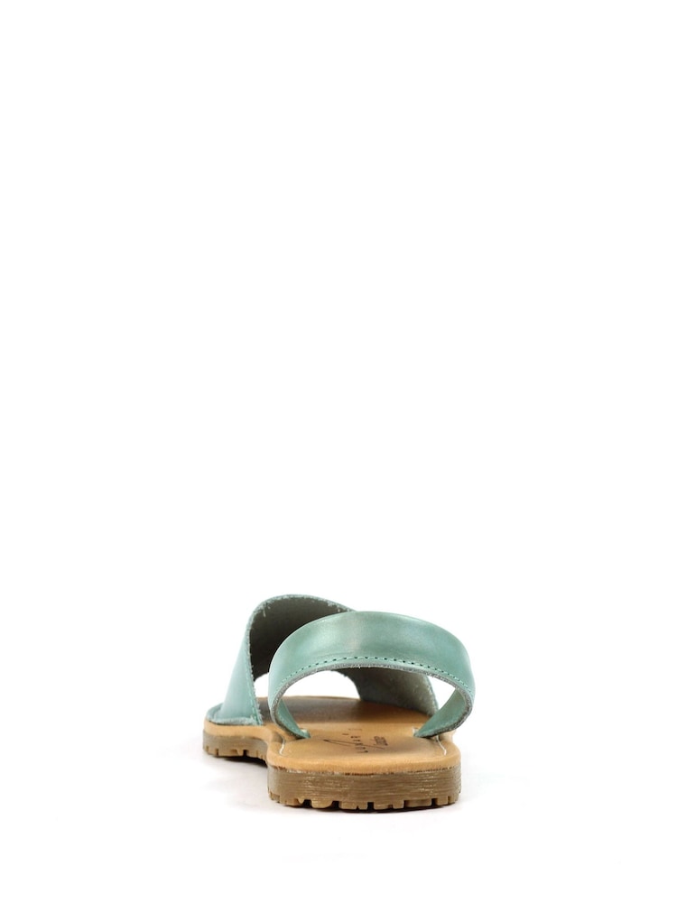 Lunar Amara Turquoise Lea. Sandals - Image 8 of 9