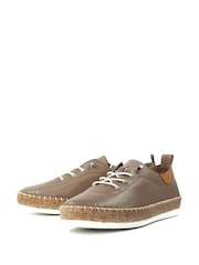 Lunar Natural Evie Taupe Plimsoll Shoes - Image 5 of 9