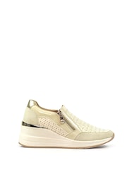 Lunar Barcelona Beige Wedge Trainers - Image 3 of 9
