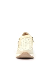 Lunar Barcelona Beige Wedge Trainers - Image 6 of 9