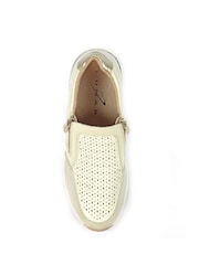 Lunar Barcelona Beige Wedge Trainers - Image 8 of 9