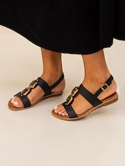 Lunar Darcy Black Sandals - Image 2 of 9