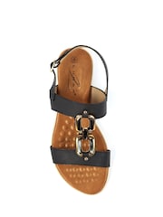 Lunar Darcy Black Sandals - Image 8 of 9