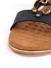 Lunar Darcy Black Sandals - Image 9 of 9