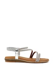 Lunar Silver Cortez Silver Sandals - Image 3 of 8