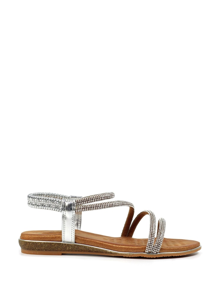 Lunar Silver Cortez Silver Sandals - Image 3 of 8