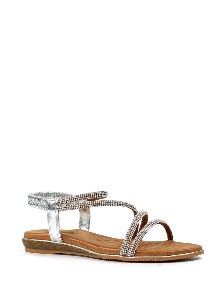 Lunar Silver Cortez Silver Sandals - Image 4 of 8