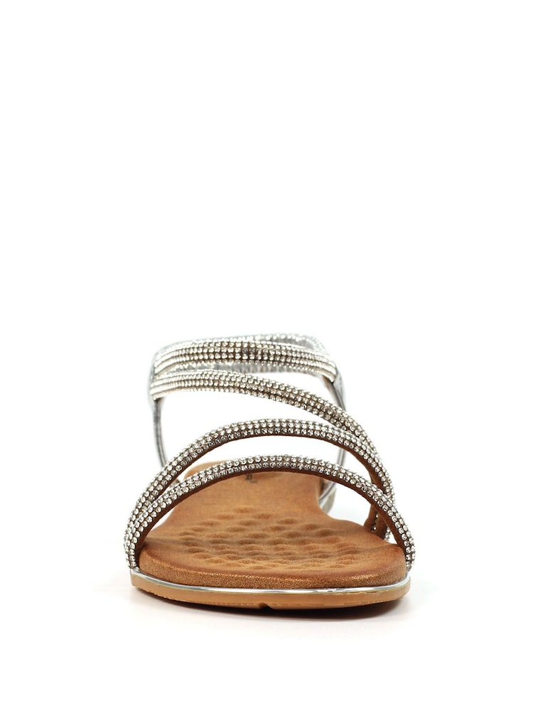 Lunar Silver Cortez Silver Sandals - Image 5 of 8