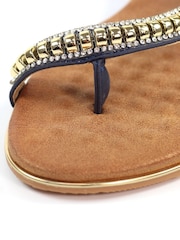 Lunar Blue Asia II Navy Sandals - Image 10 of 10