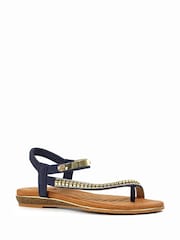Lunar Blue Asia II Navy Sandals - Image 5 of 10