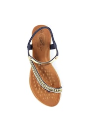 Lunar Blue Asia II Navy Sandals - Image 9 of 10