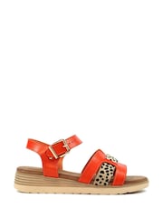 Lunar Orange Carla Sandals - Image 4 of 10