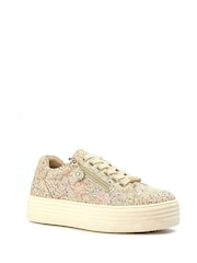 Lunar Detroit Beige Trainers - Image 2 of 2