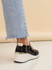 Lunar Barcelona Black Trainers - Image 2 of 10