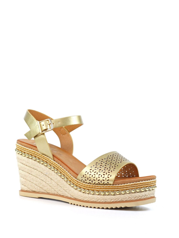Lunar Natural Anya Wedge Sandals - Image 3 of 3