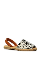 Lunar Animal Zebra Print Azura Sandals - Imagem 2 de 2
