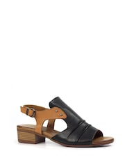 Lunar Jaden Leather Black Sandals - Image 2 of 2
