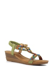 Lunar Green Epsom Sandals - Image 2 of 2